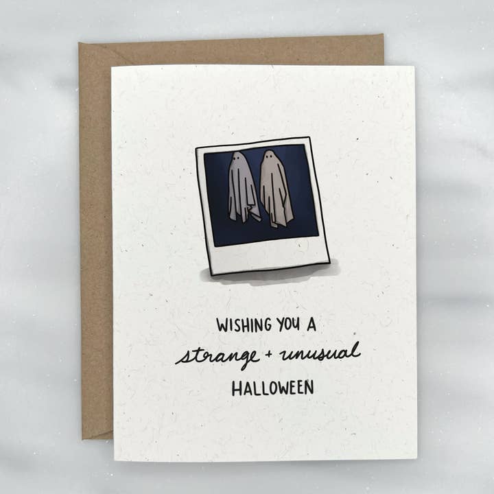 Beetlejuice Strange & Unusual - Halloween Card for wholesale by Lemon Doodle