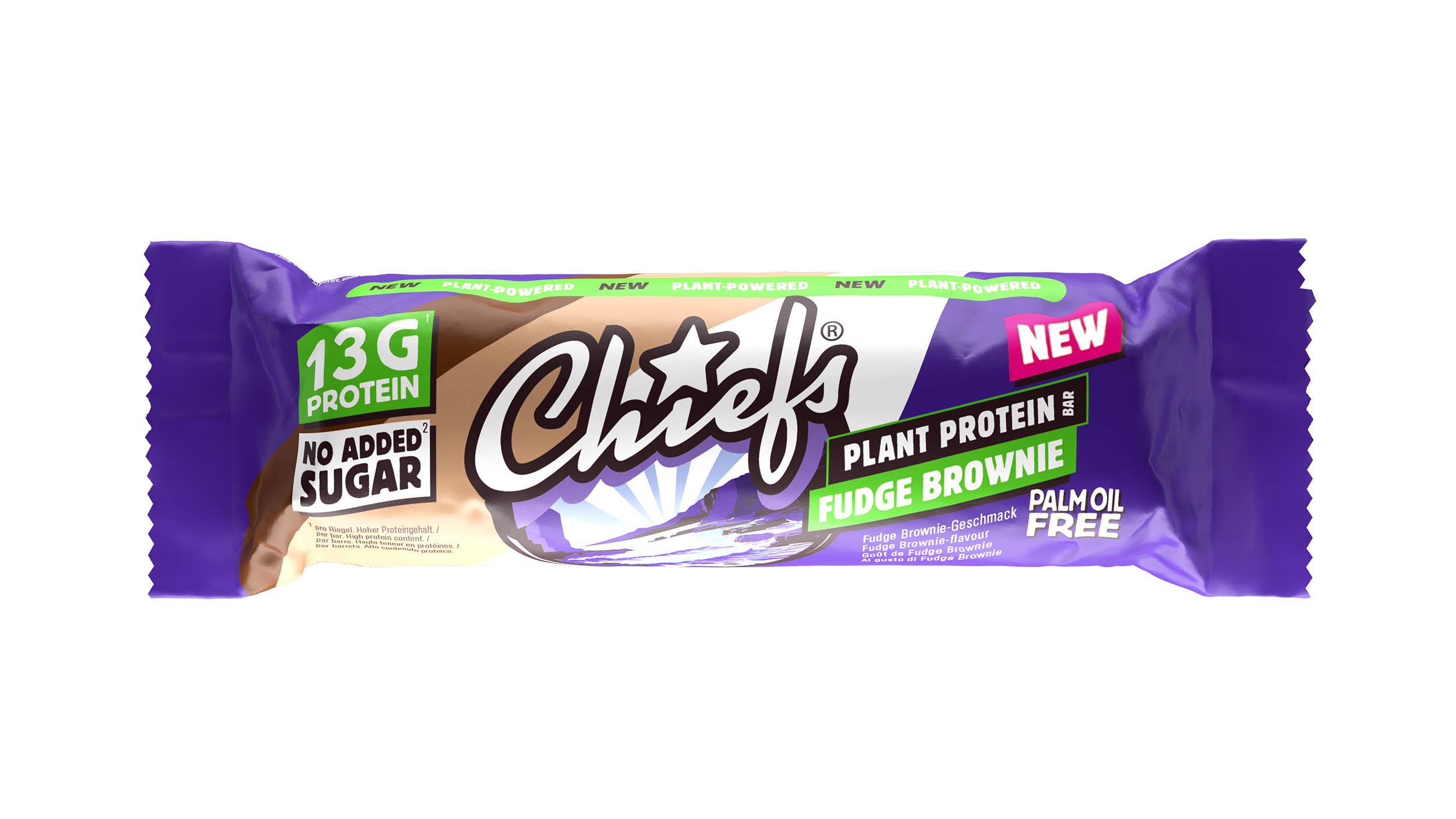 Chiefs - Wholesale Snack Bar - Chiefs Plant Protein Bar Fudge Brownie 55g1