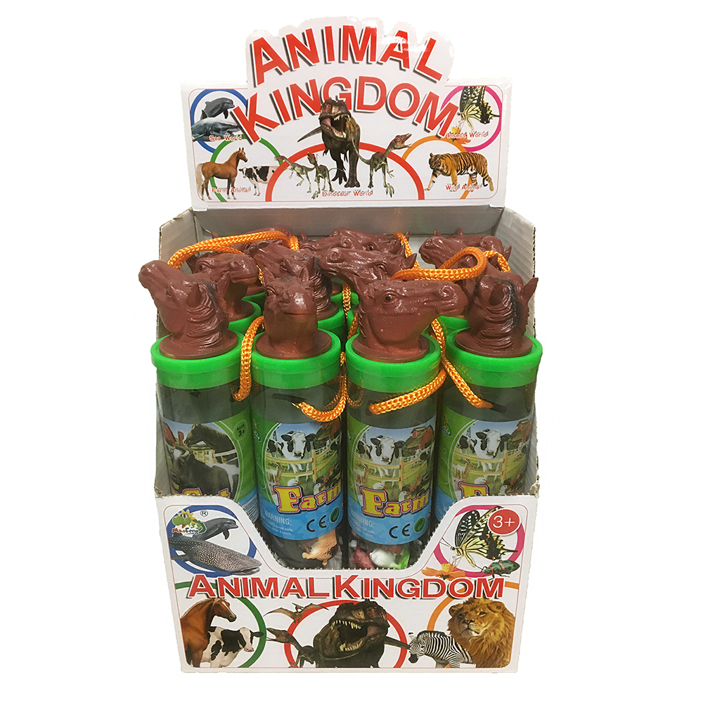 Texas Toy Distribution - Wholesale Figurine Toy - Kids - Farm Animals 2" Figurines Tube, Display Set of 12 Tubes1