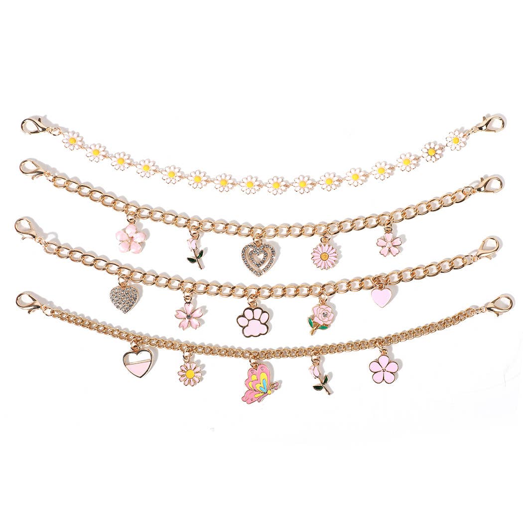 Fashion City - Wholesale Hat Accessory - Women's - Spring Summer Flowers Charm Trucker Hat Chain1