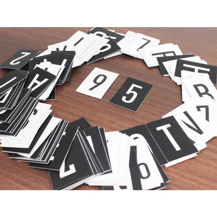 OtimSan - Wholesale Sign - Double Sided Letter and Number Cards8