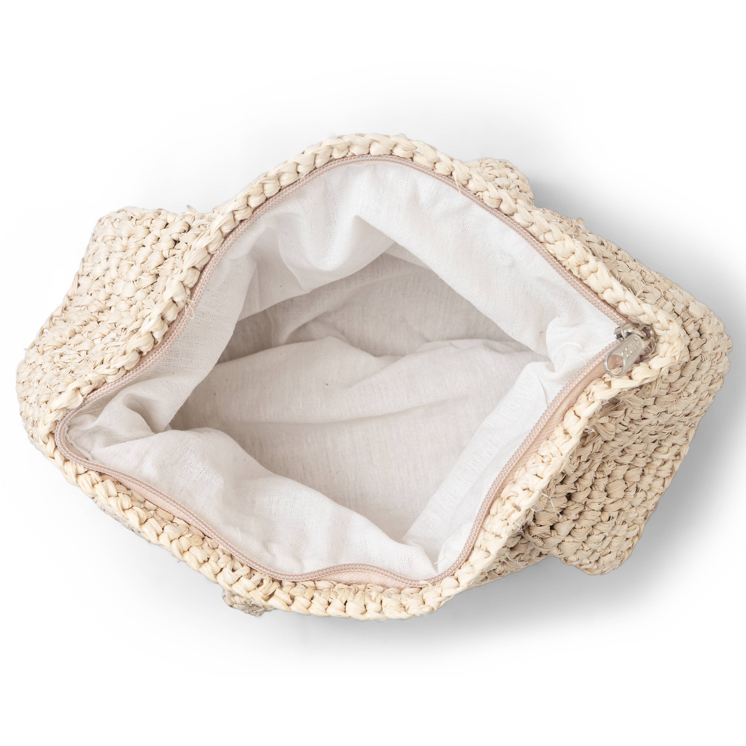 The Artisan and Company - Wholesale Clutch Bag - Women's - Ruffle Mini Raffia Clutch3