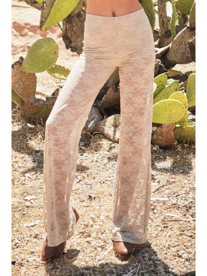 Blue B - Wholesale Pants - Women's - 23781P Floral Lace Western Stitch Inner Short Flare Pants16