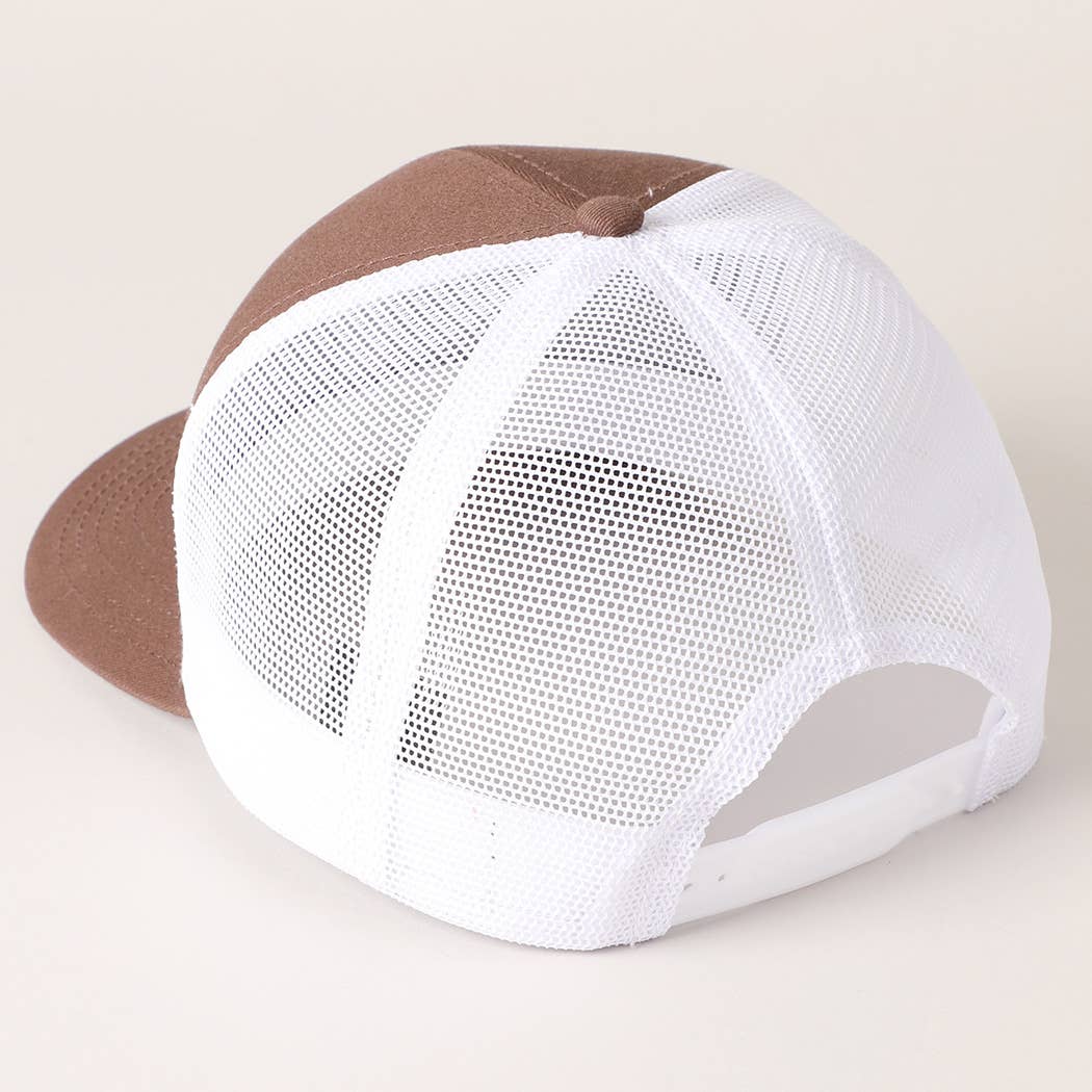 Fashion City - Wholesale Trucker Hat - Unisex - Two Tone Cotton Trucker Hat with Mesh Back13