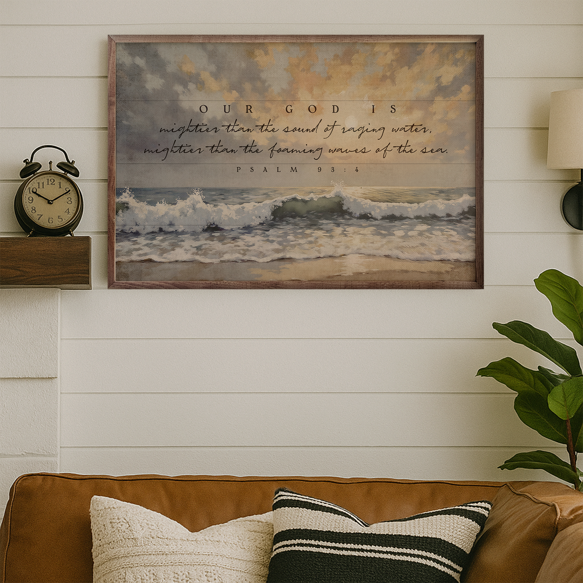 Kendrick Home - Wholesale Wood Wall Art - Our God Is Mightier Psalm2