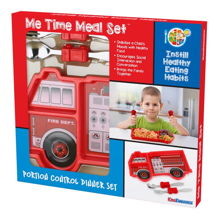Funwares - Vendita all'ingrosso Servizio da tavola - Bambini e neonati - Set da tavola per bambini "Me Time Fire Engine" – Regalo per bambini7
