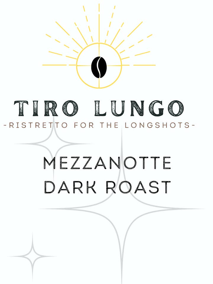 Mezzanotte Dark Roast for wholesale by Tiro Lungo