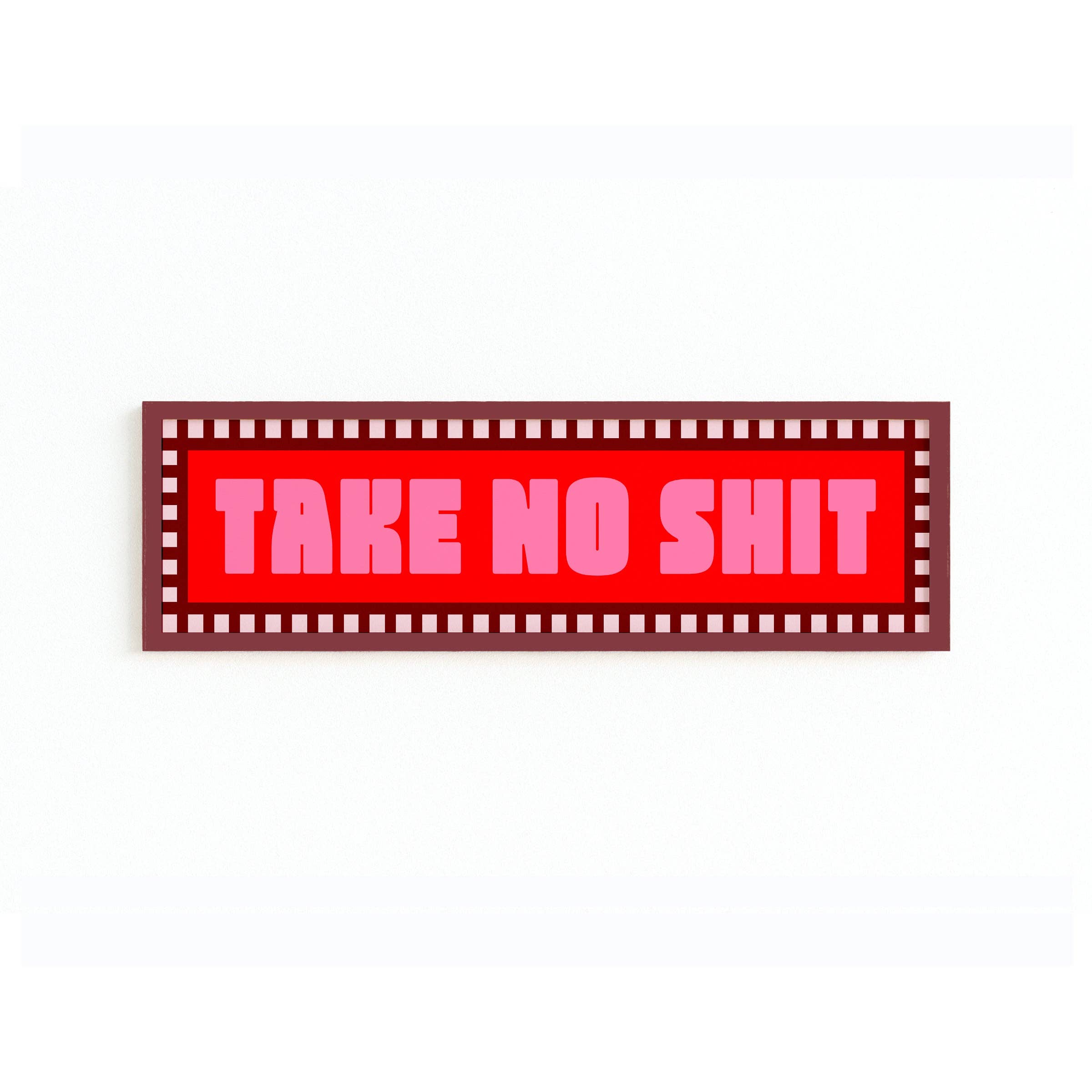 Maddison Ball Creative - Wholesale Art Print - Take No Shit Panoramic Framed Print10