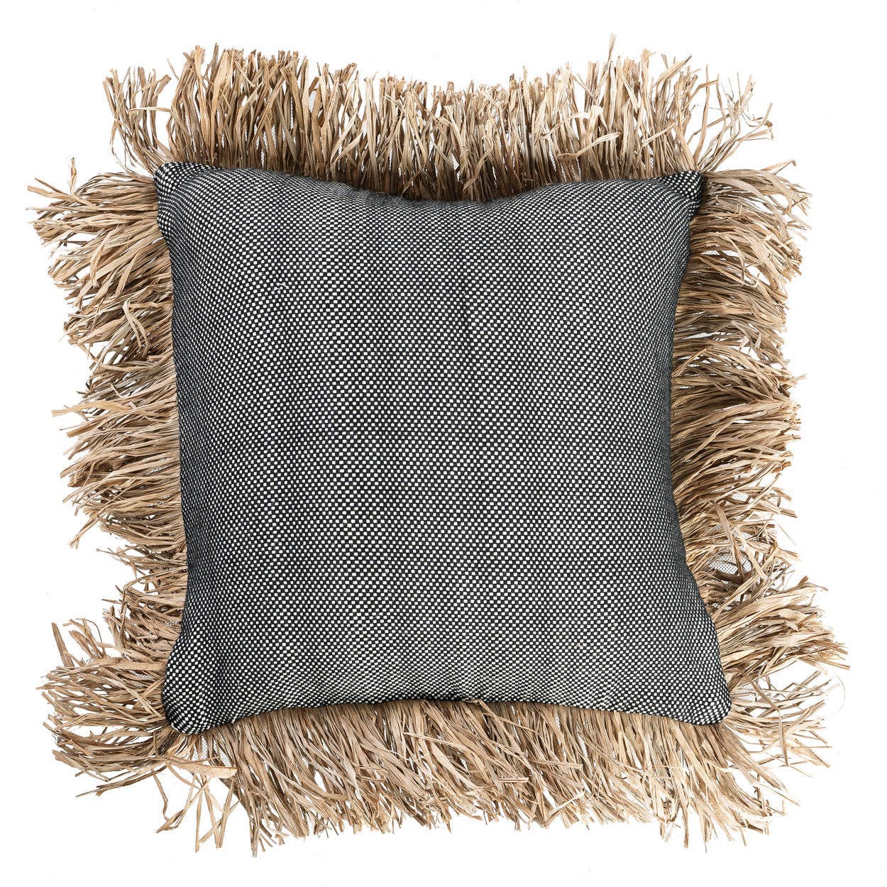 Bazar Bizar Living - Vendita all'ingrosso Fodera cuscino decorativo - Copricuscino The Cotton Bonita - Nero Naturale - 40x40 cm0