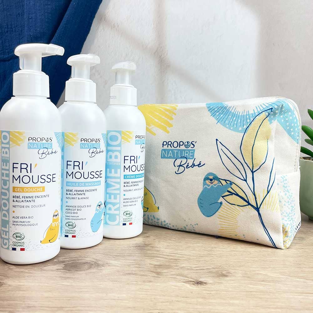 Propos'Nature - Vendita all'ingrosso Set bagno e corpo - Neonati - Astuccio Fri'mousse -3 Cure Bio Bebè - Regalo di Nascita4
