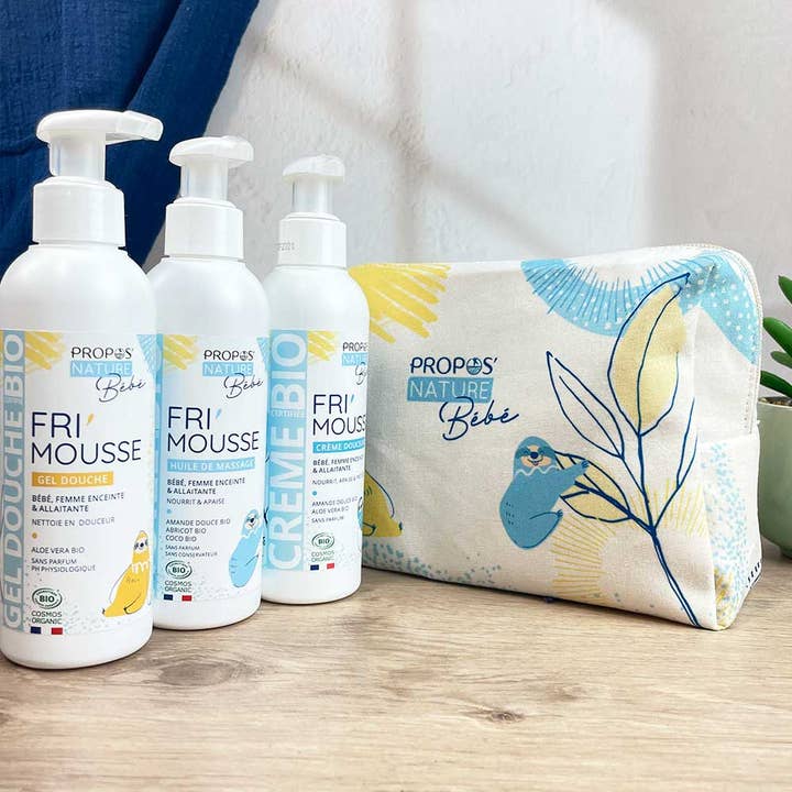 Propos'Nature - Vendita all'ingrosso Set bagno e corpo - Neonati - Astuccio Fri'mousse -3 Cure Bio Bebè - Regalo di Nascita4