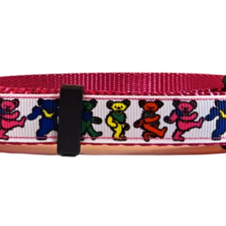 Rocky Mountain Hound - Wholesale Pet Collar - Dog - 3/4" Pink Dancing Bears Dog Collar, Leash, or Martingale