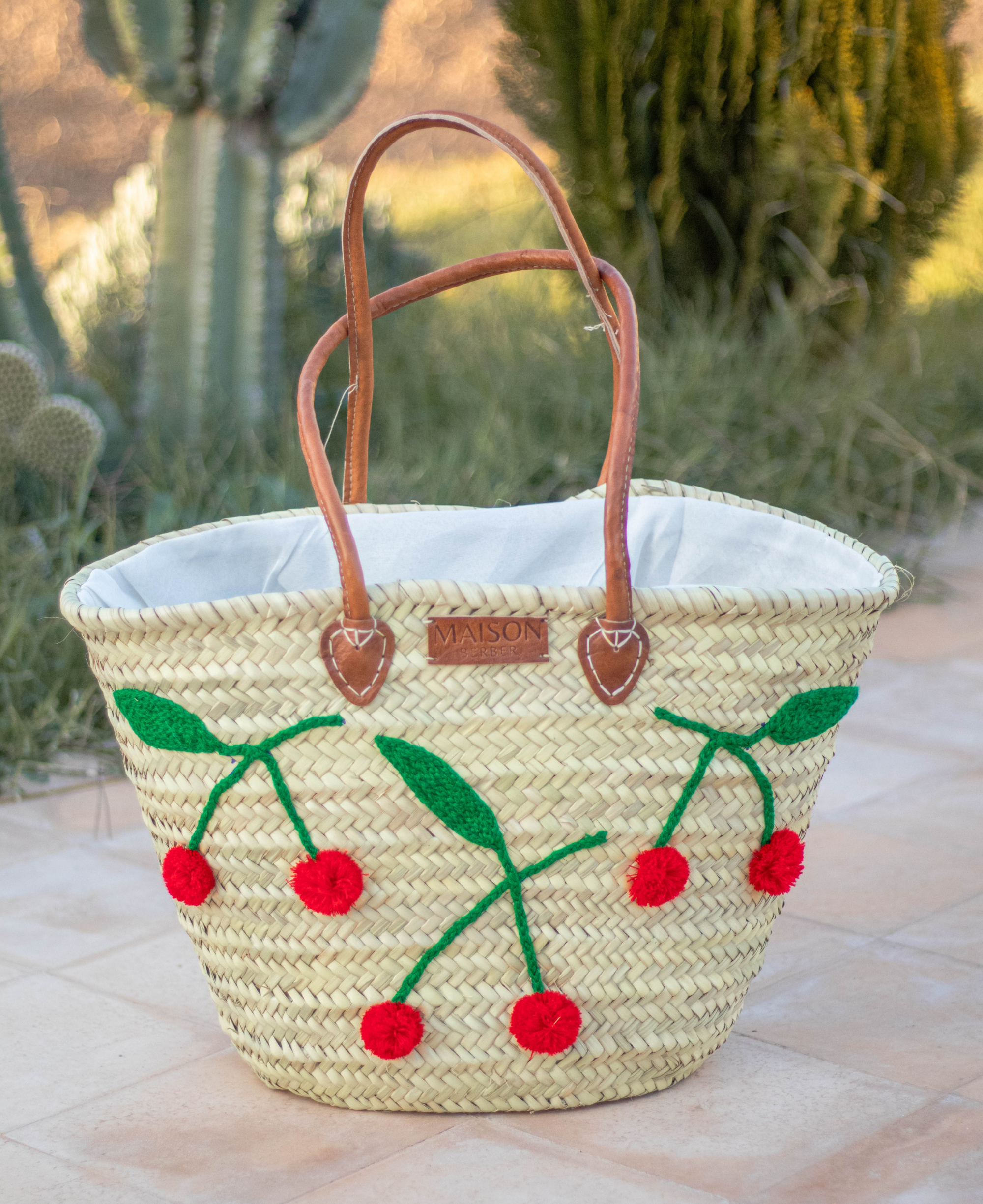 Maison Berber - Wholesale Strandtas - Handgemaakte strooien boodschappentassen0