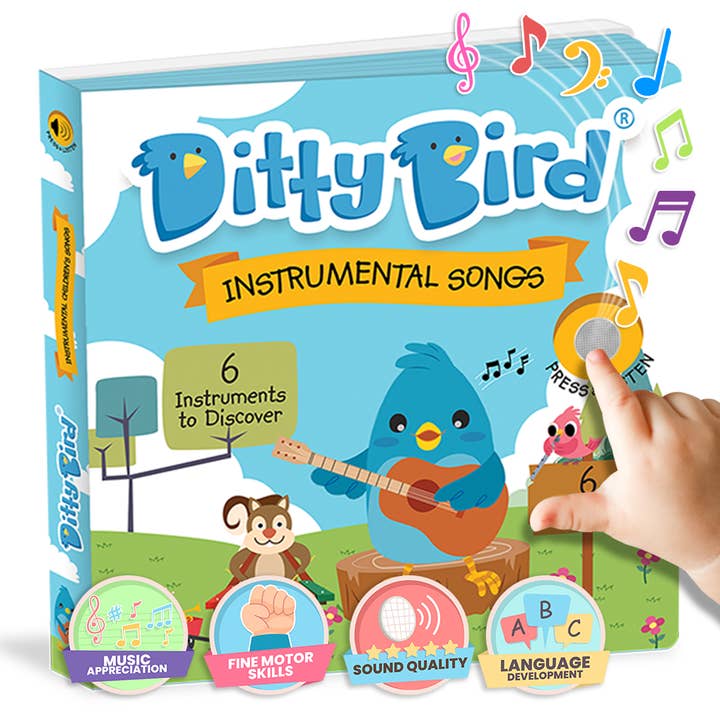 Ditty Bird Australia - Wholesale Book - Kids - Ditty Bird Baby Musical Book: Instrumental Children's Songs