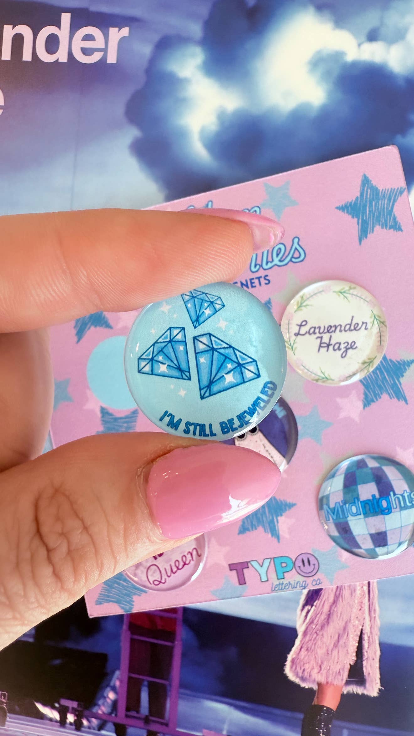 Typo Lettering Co - Wholesale Magnet - Tay Inspired Midnights 5 pack magnets3