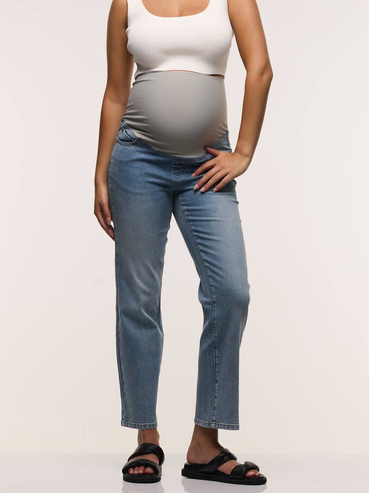 Heaven Slim Overbelly Maternity Jeans for wholesale by Soon Maternity