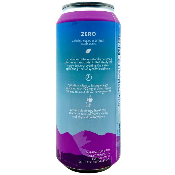 h2go Energy Water - Wholesale Sports/Energy Drink - Blackberry Mint Natural Energy Drinks for Weight Loss 12 Pk3