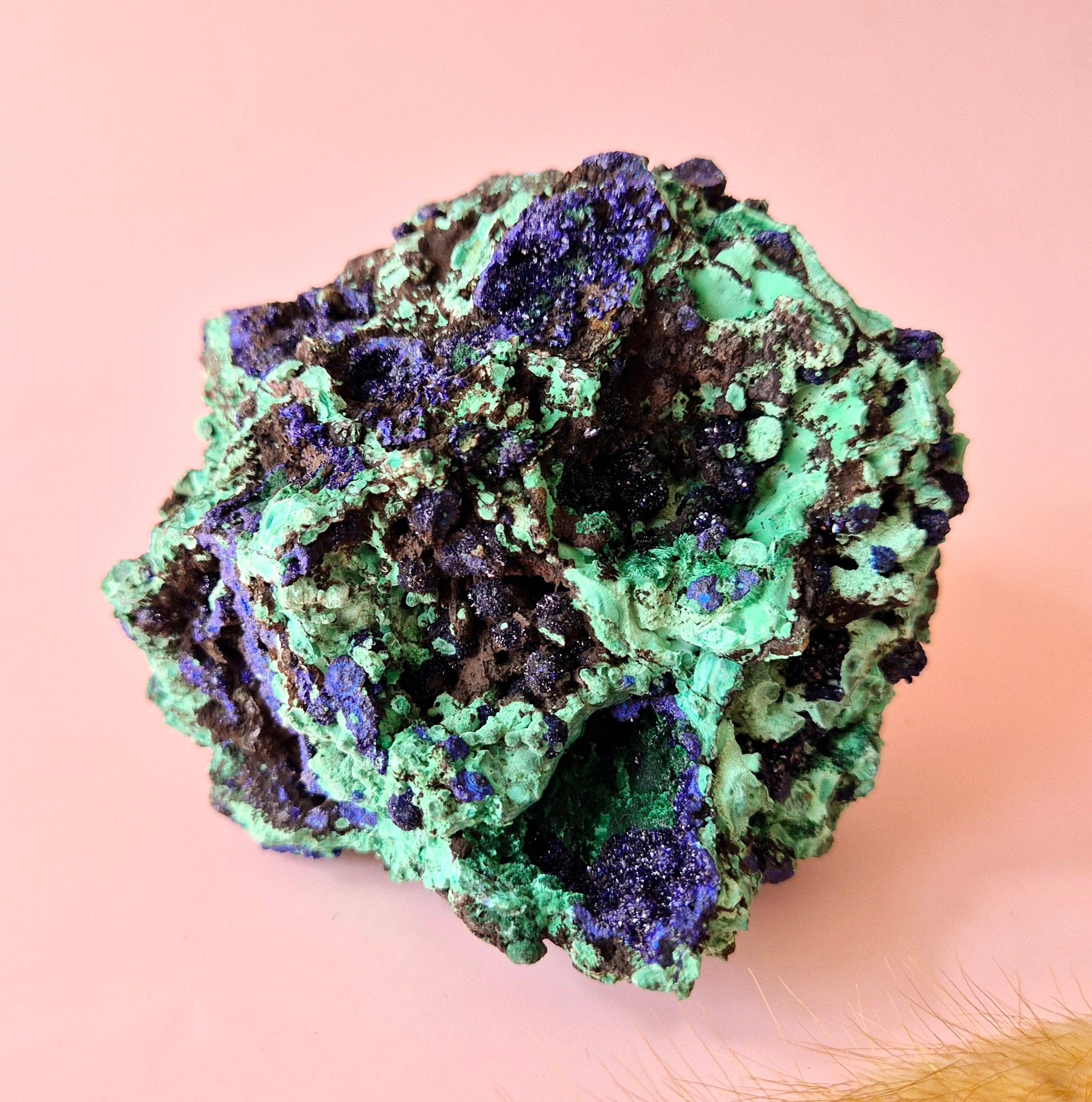 Moonlight Gemstones - Wholesale Spiritual Stone/Crystal - XL Druzy Rare Azurite-Malachite Raw Brilliant Gemstone #1 522 grams – Sparkling Natural Power2