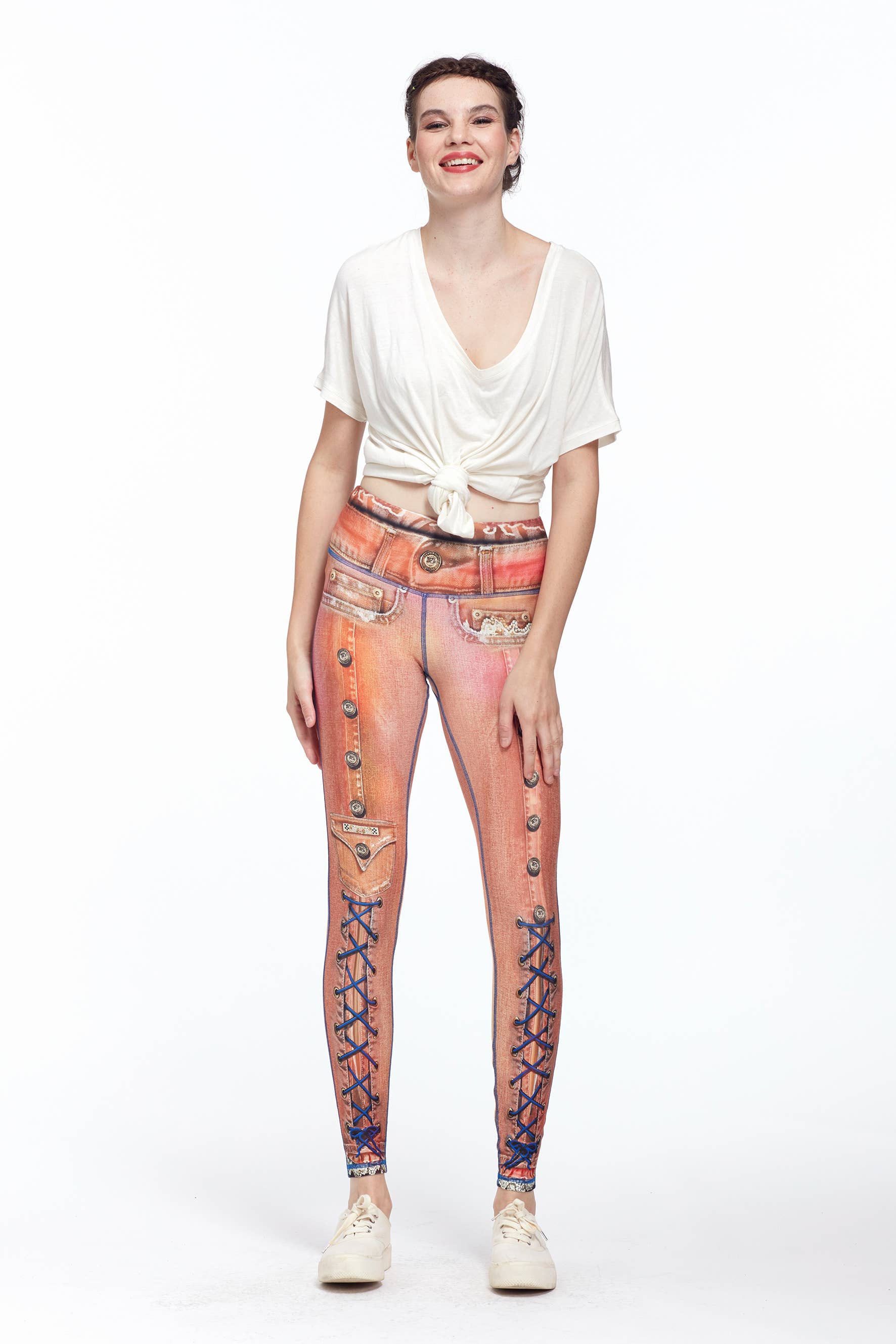 IPNG Design - Wholesale Fashion Leggings - Women's - Denim Print Leggings Sezar - Basic6