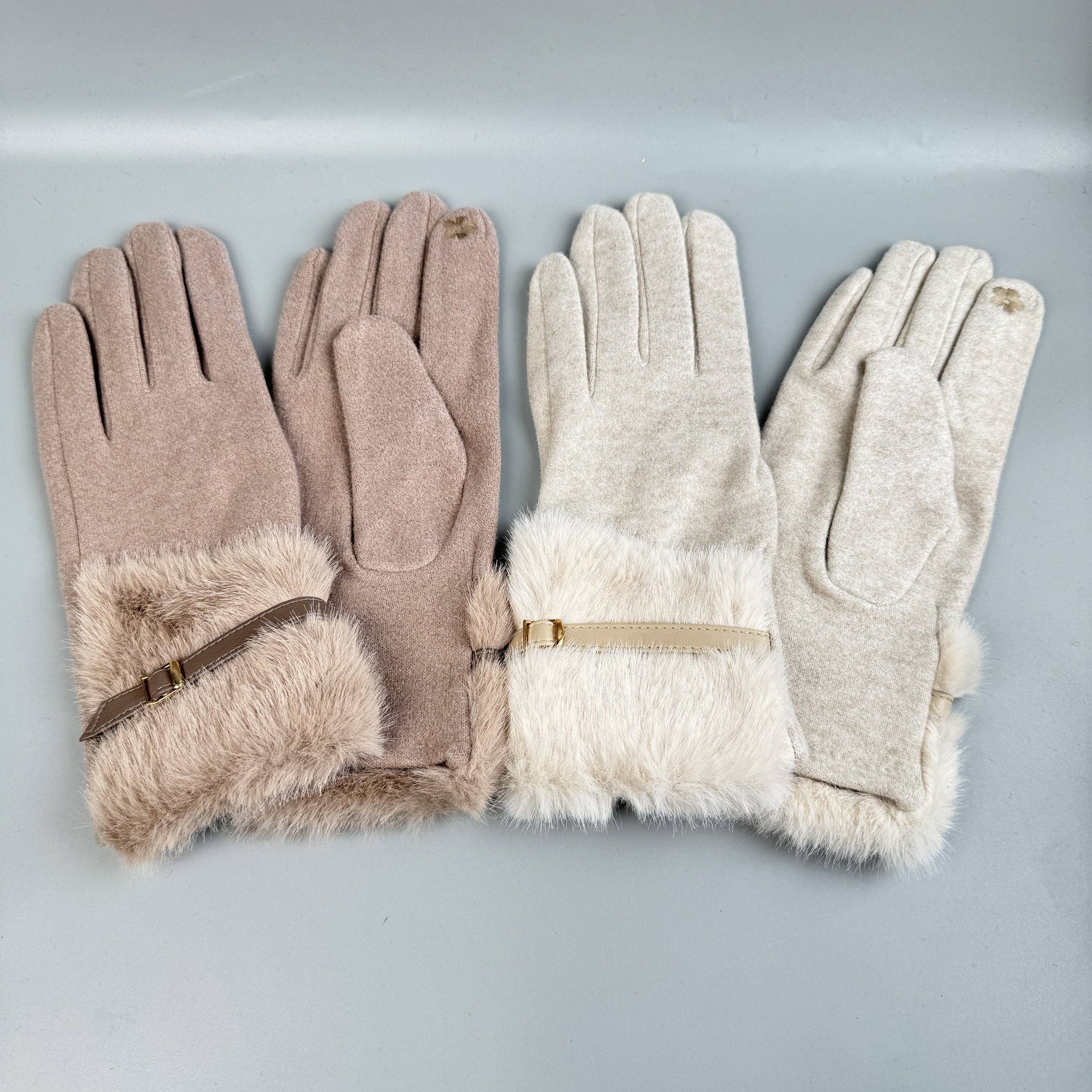 Ole - Vente Gants – femme - Gants à écran tactile en fausse fourrure23