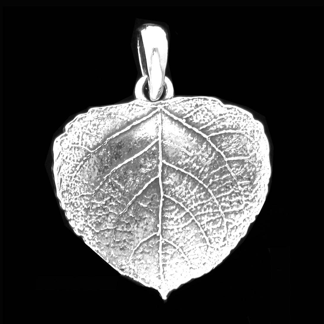 Zeppo Merchandisers Inc - Wholesale Individual Charm/Pendant - Sterling Silver Aspen Leaf-16mm Pendant1