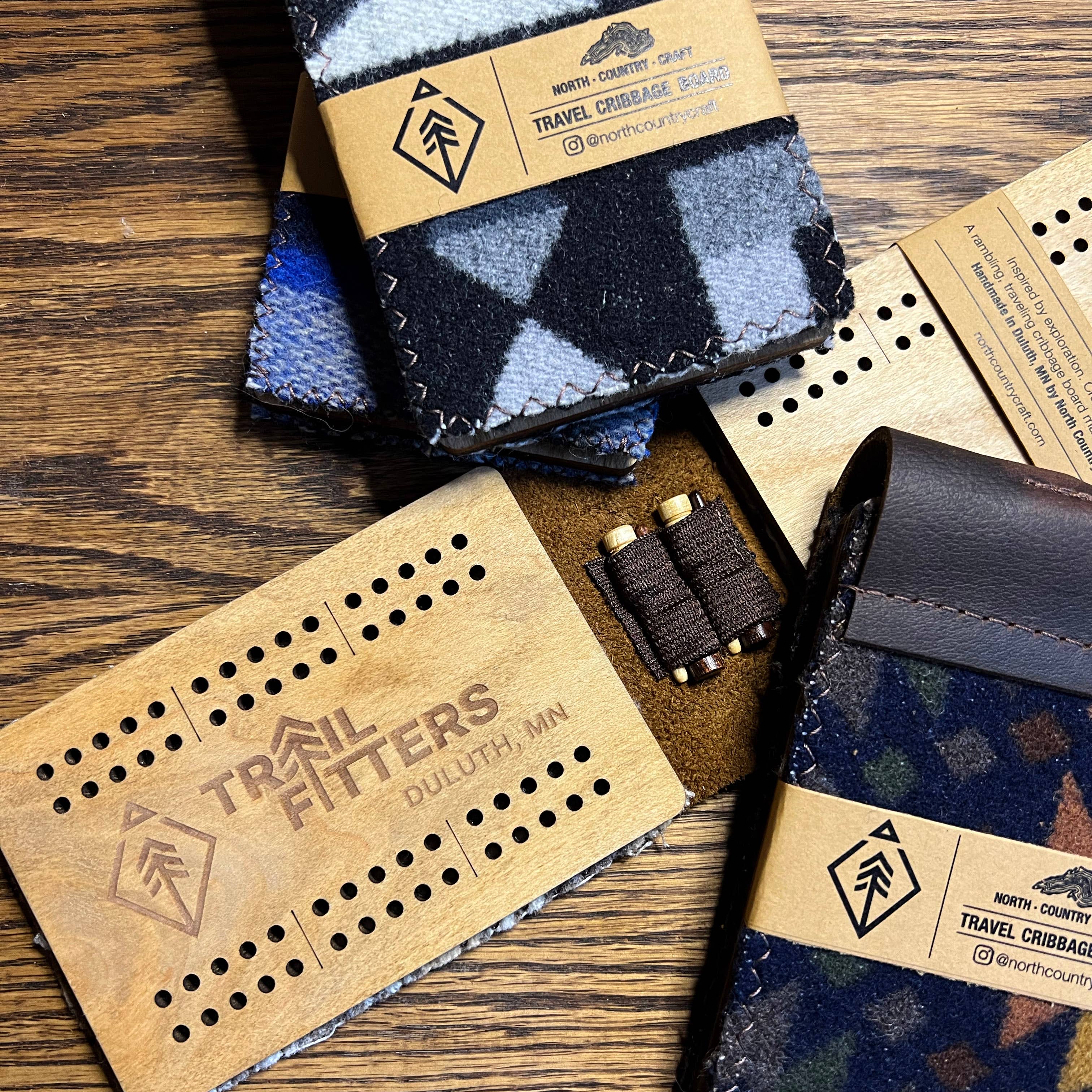 North Country Craft - Wholesale Board Game - Travel Cribbage Board9