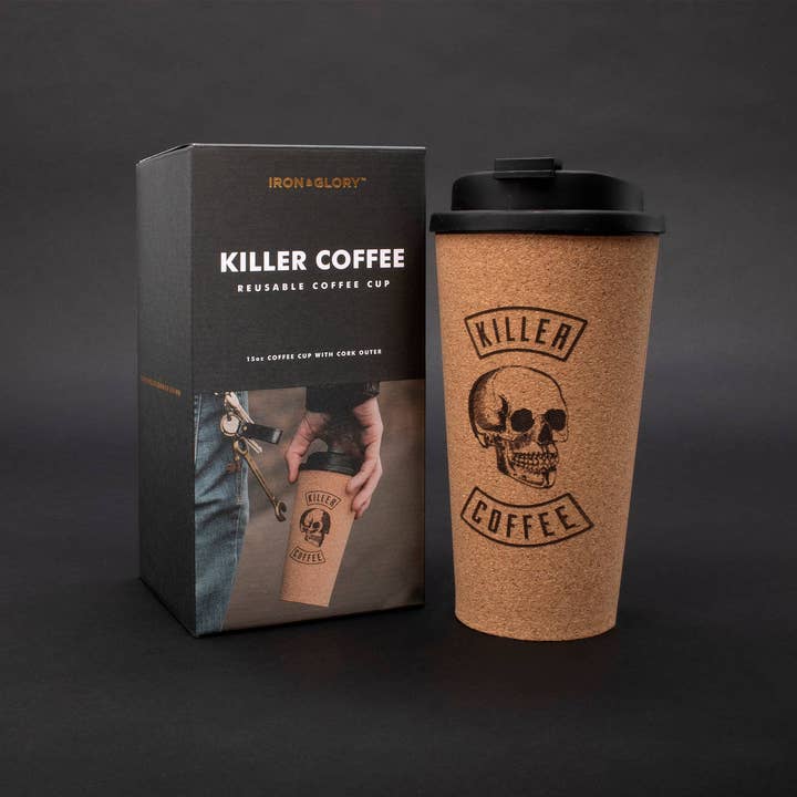 SUCK UK Ltd - USA - Wholesale Insulated Mug/Tumbler - Iron & Glory - Killer Coffee