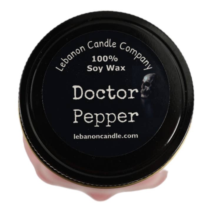 Lebanon Candle Company - Wholesale Jar/Filled Candle - Doctor Pepper Scented Skull Candle1