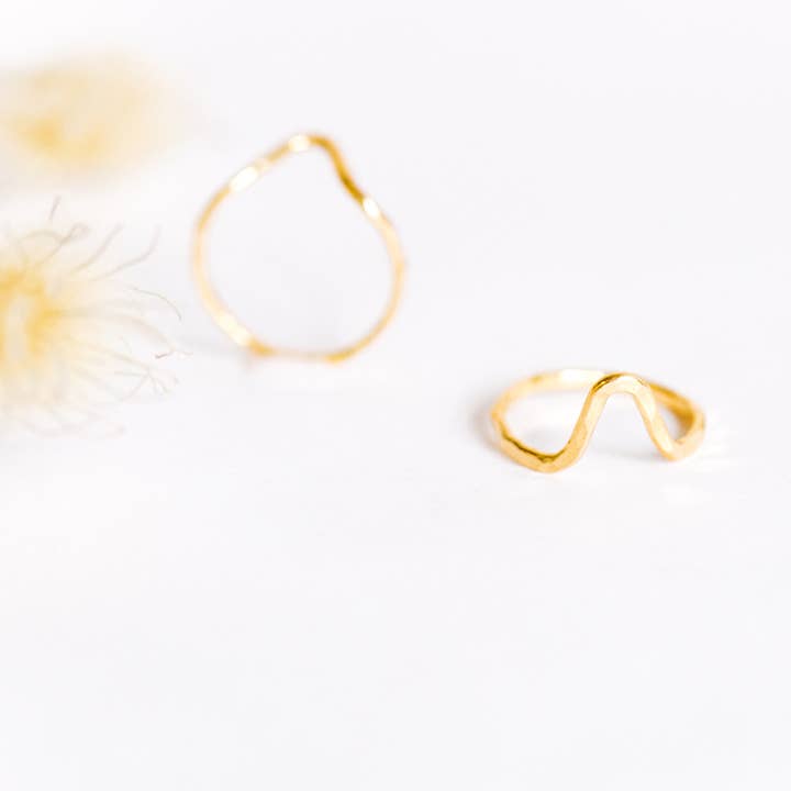 Point Stacking Ring for wholesale by Amsha