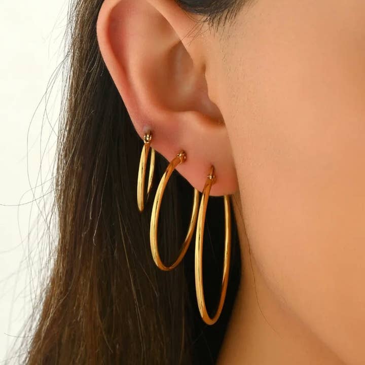 Andi Hoop Earrings for wholesale by Curated By Suarez