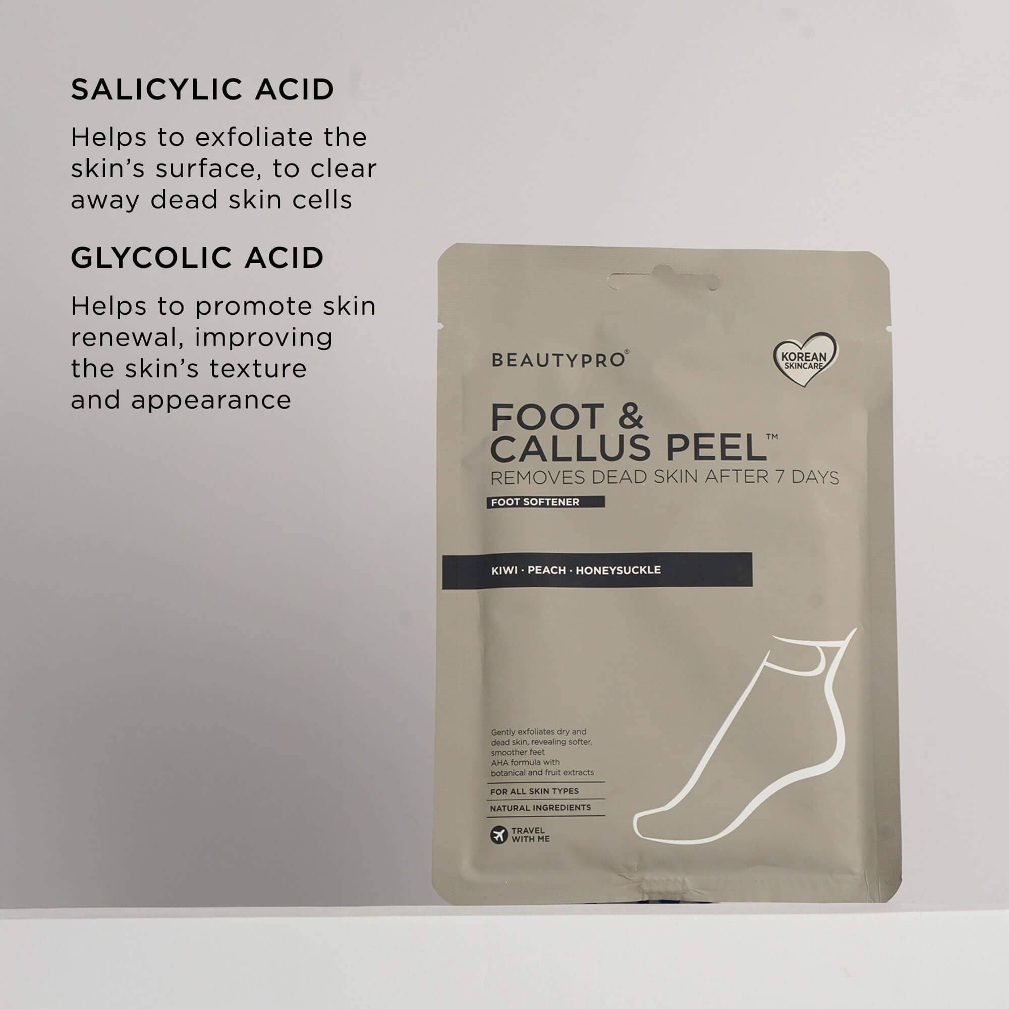 BEAUTYPRO – wholesale Foot mask – FOOT & CALLUS PEEL with over 16 Botanical & Fruit extracts4