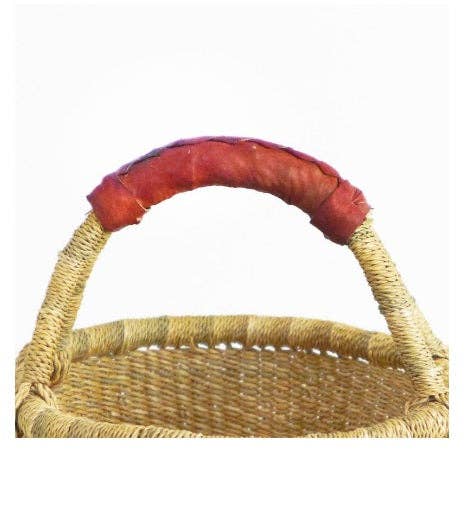 The African Home Goods - Vendita all'ingrosso Cestini - Cesto Mini Bolga africano del Ghana | Senza tintura | 18 - 23 cm4