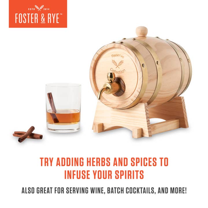 Foster & Rye - Wholesale Drink Dispenser - Whiskey Barrel Drink Dispenser