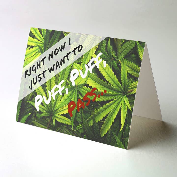 Weed-Themed Thank You Card - Funny & Unique Appreciation Car for wholesale by Cardstalked