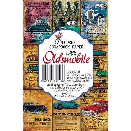 DECORER - Wholesale Scrapbook - Cars - MINI Scrapbook Paper2