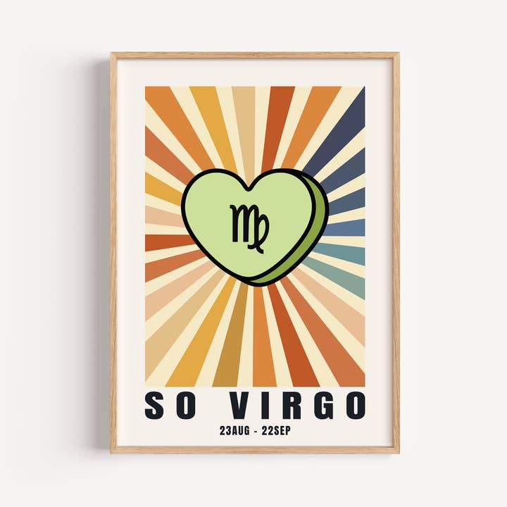 Timmy Loves - Wholesale Art Print - So Your Star Sign | Sunburst Zodiac Star Sign A3 Art Print5