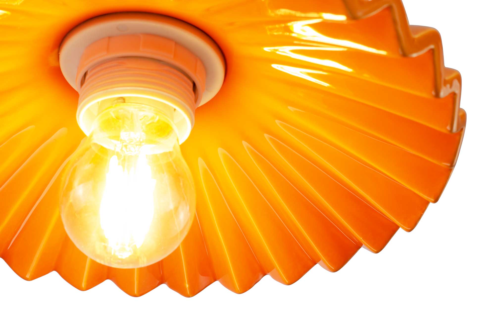 C-Création - Wholesale Chandelier/Hanging Light - Colored ceramic pendant and Babouchka textile cord26