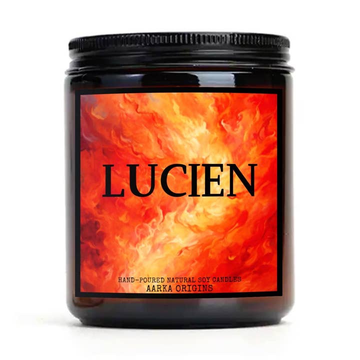 Lucien Soy Candle, Officially Licensed A Court of Thorns and Roses Sarah J. Maas Candle for wholesale by AARKA ORIGINS