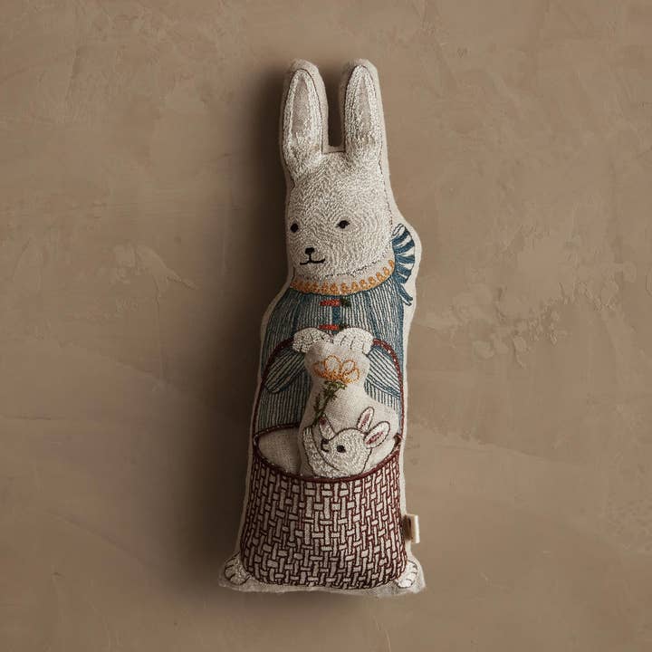 Bunny in Basket Doll for wholesale by Coral & Tusk
