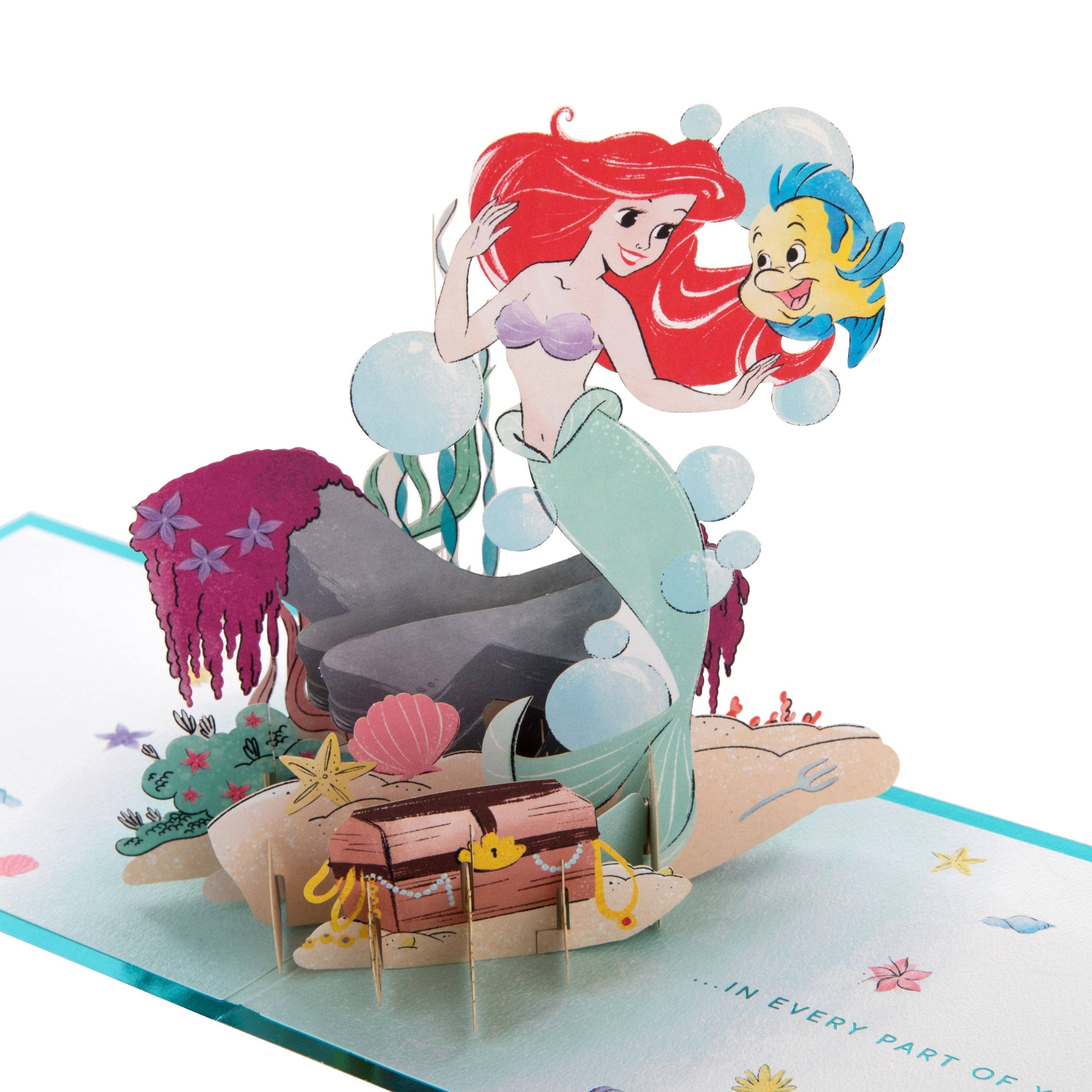 Hallmark – wholesale Birthday card – 3D Pop-Up Disney The Little Mermaid Birthday Card0