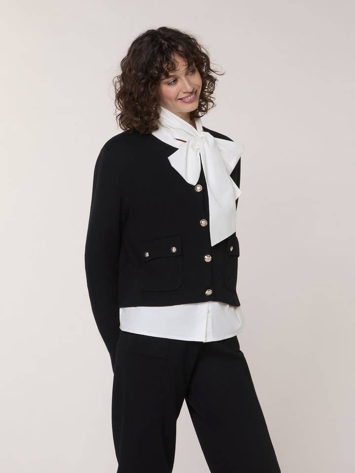 Short double-faced knit jacket for wholesale by Rodier