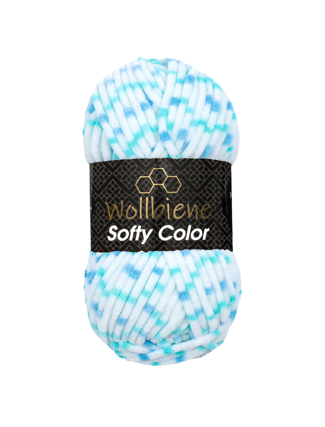 Wollbiene – Fio por atacado – Lã Chenille Softy Color 100 g para Tricô e Artesanato DIY3