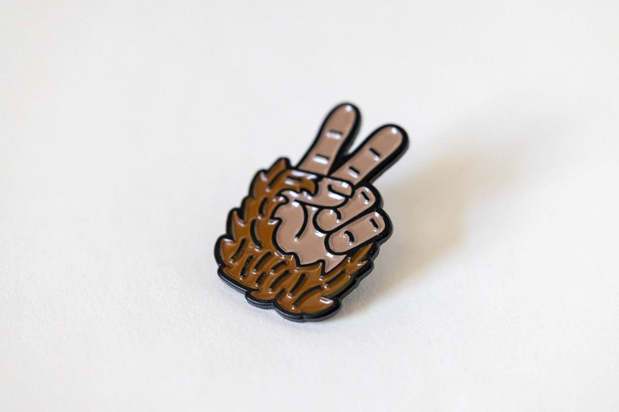 Squatchy - Wholesale Lapel Pin/Button - Bigfoot Peace Enamel Pin2