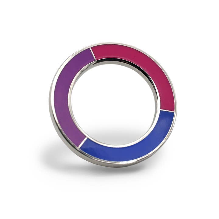 Compoco - Wholesale Lapel Pin/Button - Bisexual Pride Circle Enamel Pin