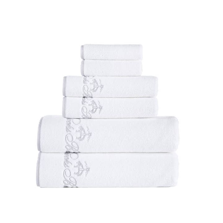 Brooks Brothers - Wholesale Towel Set - Brooks Brothers Contrast Frame 6 pcs Towel Set4