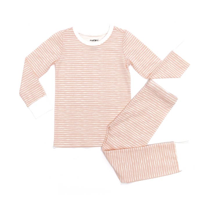 Pijama infantil Pink Stripes para venta al por mayor de Norani Baby