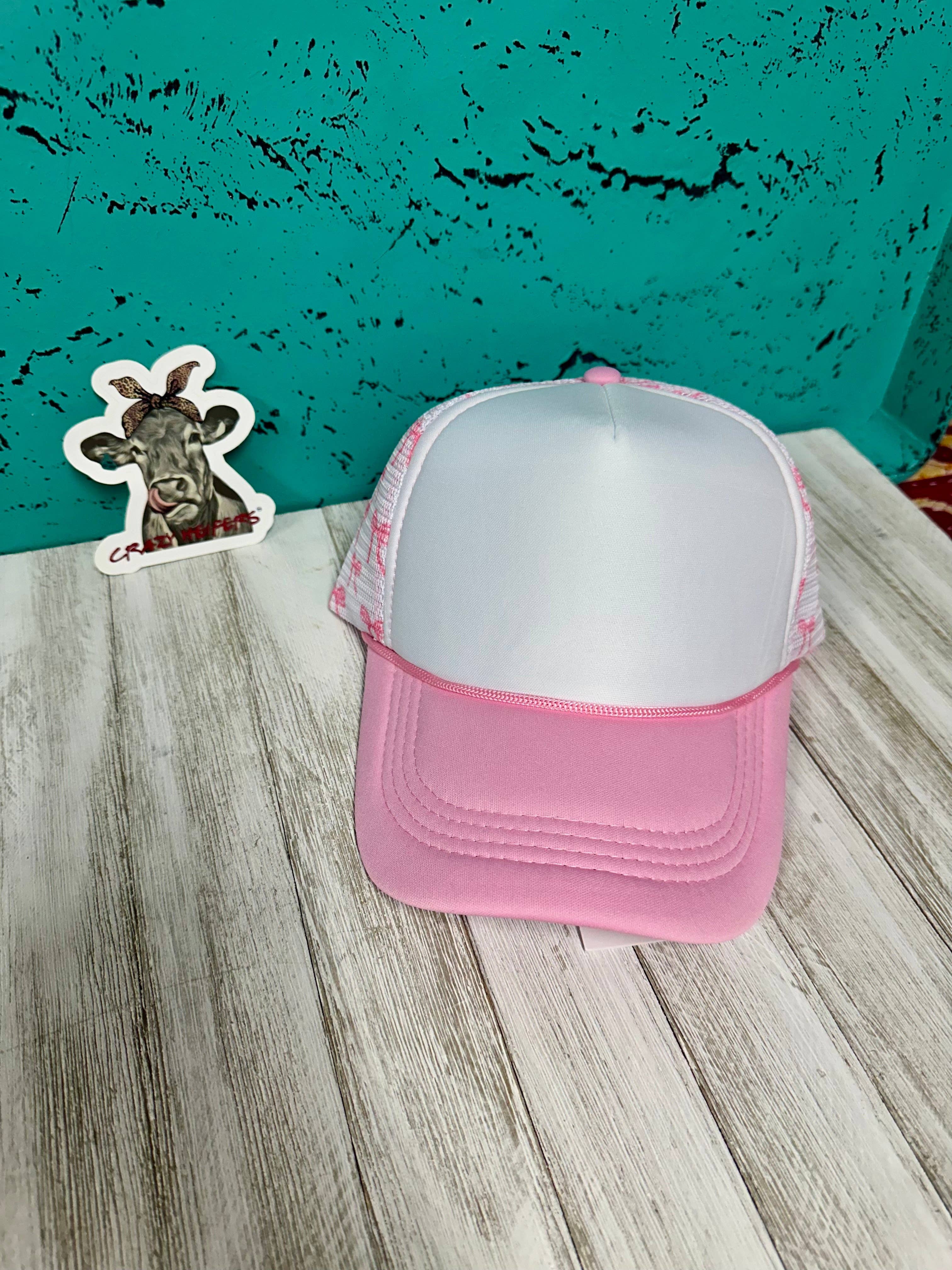 Crazy Heifers Wholesale - Wholesale Trucker Hat - Women's - Trucker Hat W/ Bow Print