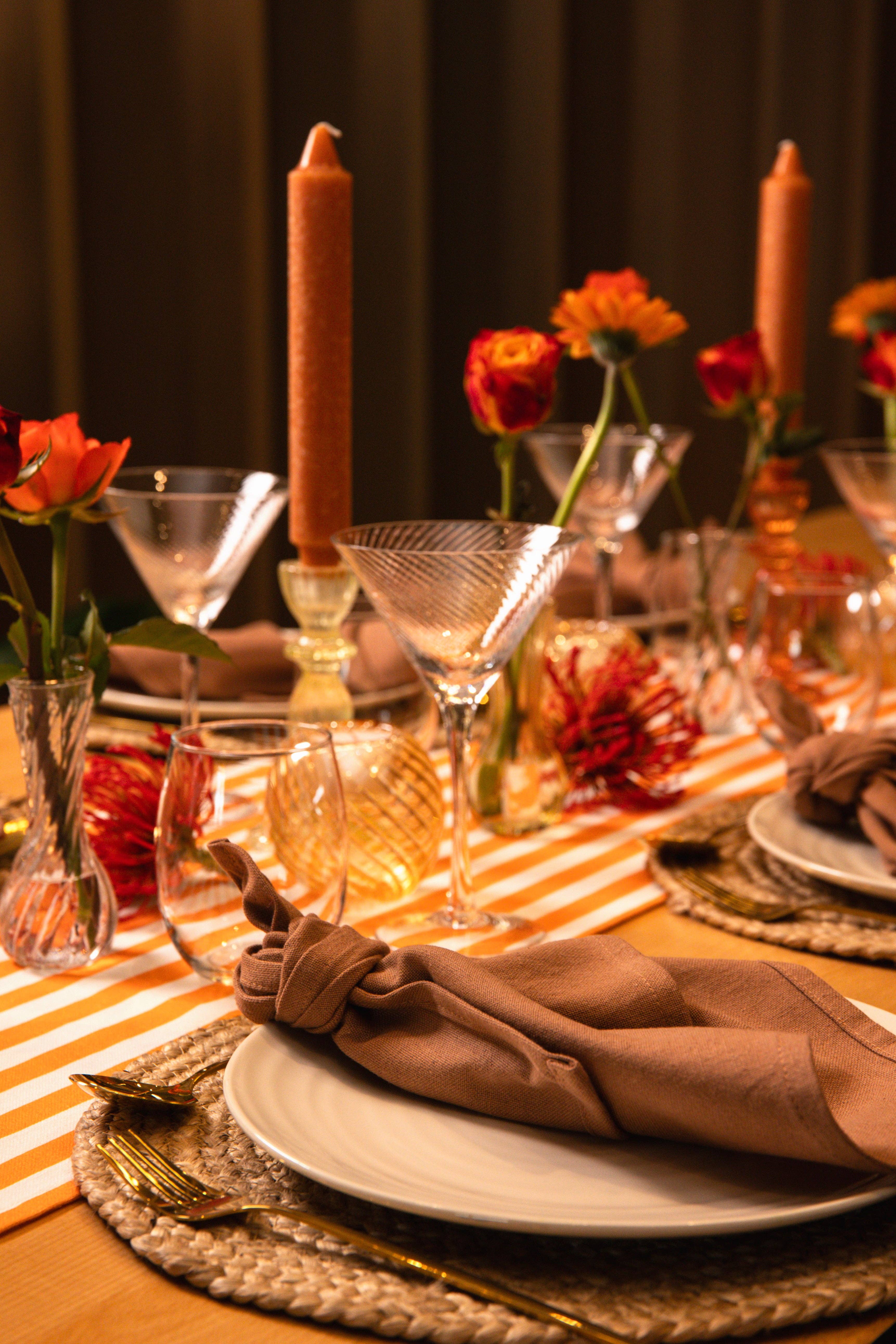 Top Tables Retail - Wholesale Dinner & Cloth Napkin - Set of 4 Georgia Seamed Stripe Napkins, Sage7