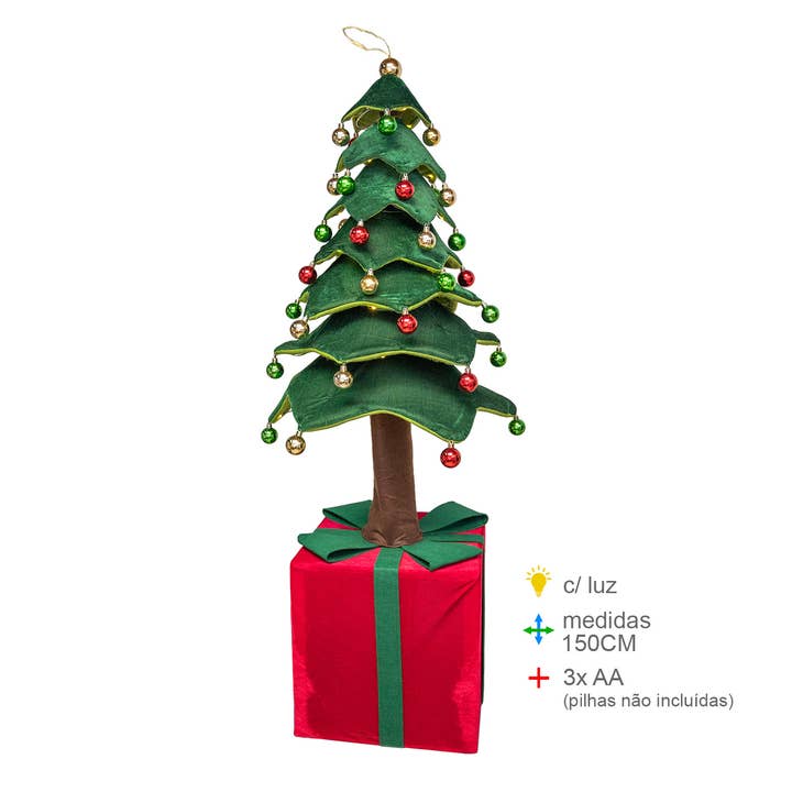 Large Fabric Christmas Tree 150cm for wholesale by Esoterica Arte
