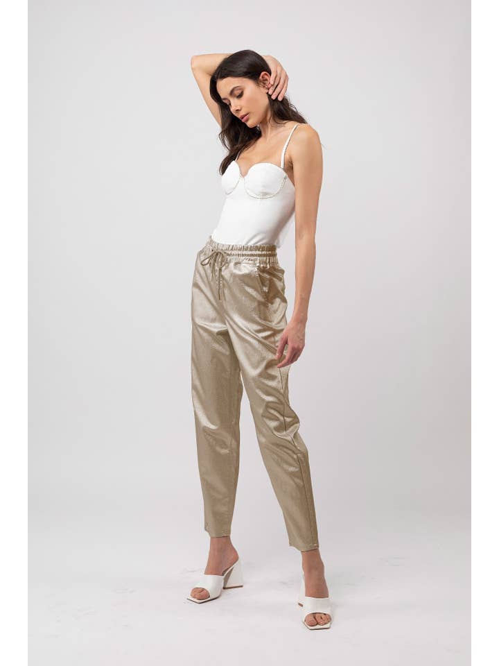 Toxik3 - Wholesale Pants - Women's - Toxik3 pantalon jogger enduit brillant3